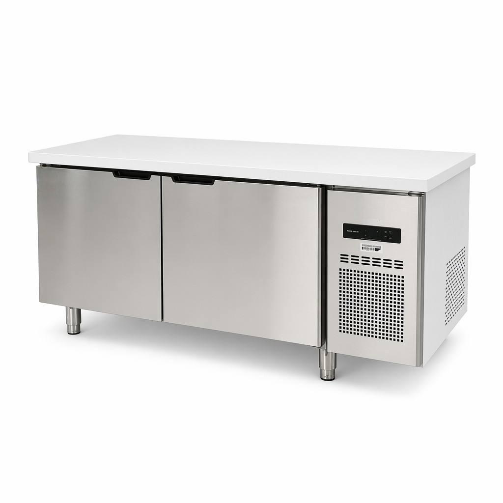 Commercial Kitchen Worktops - Refrigerated Worktop Stainless Steel Commercial Kitchen