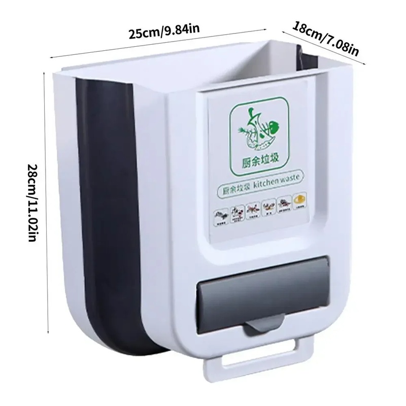Wall-Mounted Collapsible 10L S - đánh giá và giá Commercial Kitchen Bin